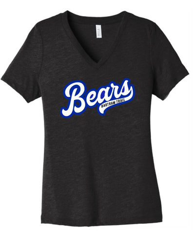 SHIRT- BEARS SCRIPT V-NECK (Womens)