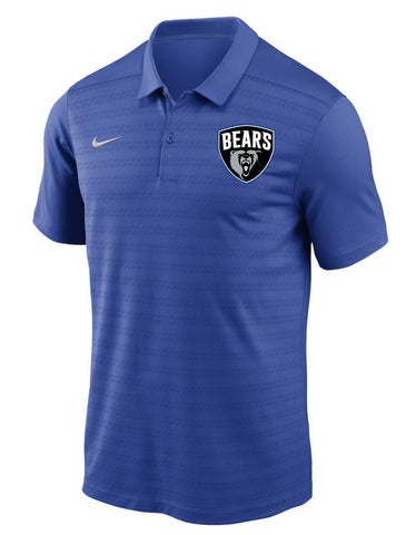 POLO- Nike Men's Royal BEARS Shield Polo
