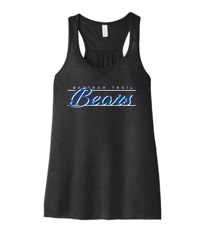TANK- BLACK  Heather- Bears Script  Women’s tank